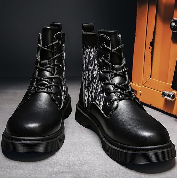 rubber pu winter martin boot ankle boots motorcycle boots mesh surface designer shoes for men and women trend non-slip high-end martin, Black
rubber pu winter martin boot ankle boots motorcycle boots mesh surface designer shoes for men and women trend non-slip high-end martin, Black