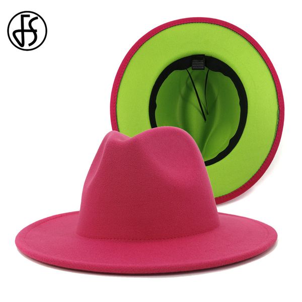 fs rose red green patchwork women panama wool felt fedora hats ladies wide brim party trilby cowboy hat fashion jazz cap, Blue;gray
fs rose red green patchwork women panama wool felt fedora hats ladies wide brim party trilby cowboy hat fashion jazz cap, Blue;gray