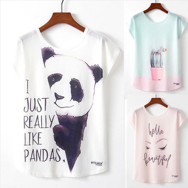 spring summer women t shirts for girls harajuku kawaii cute panda print loose t new casual lady short sleeve tee, White
spring summer women t shirts for girls harajuku kawaii cute panda print loose t new casual lady short sleeve tee, White