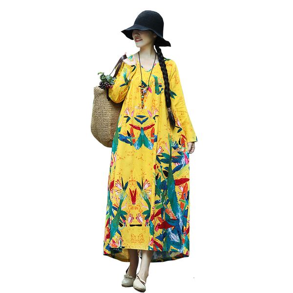 retro-large casual autumn new size cotton and linen swing dress long around the neck long sleeve printed dress loose dressed h0097, Black;gray
retro-large casual autumn new size cotton and linen swing dress long around the neck long sleeve printed dress loose dressed h0097, Black;gray