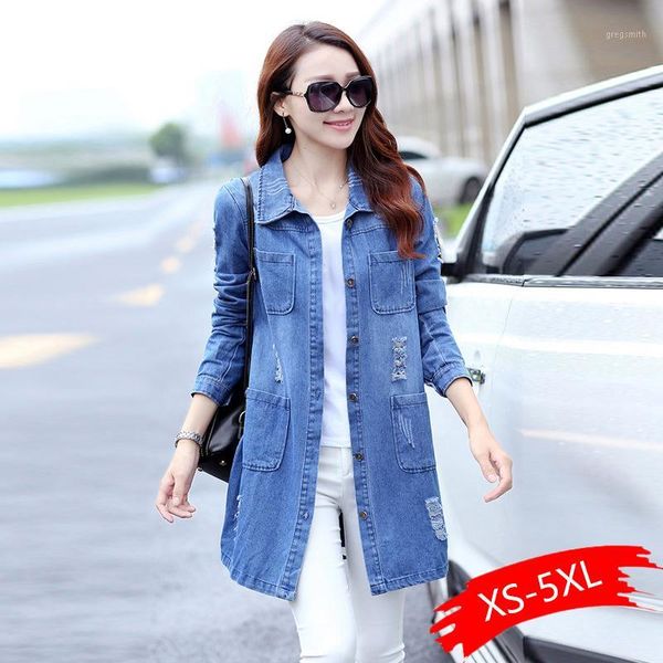 women coat plus size 3xl 4xl 5xl autumn casual oversize long sleeve denim jacket cardigan overcoat outerwear 20191, Black;brown
women coat plus size 3xl 4xl 5xl autumn casual oversize long sleeve denim jacket cardigan overcoat outerwear 20191, Black;brown