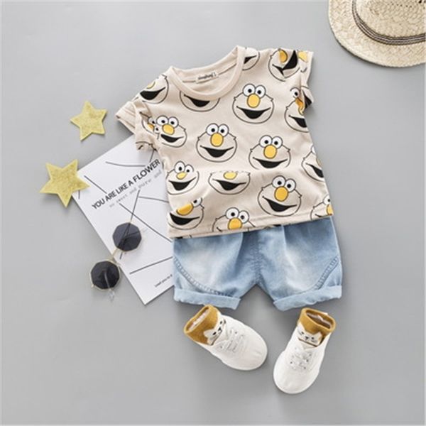 cartoon baby boys girls clothing set summer cotton t-shirt+fashion jeans kids clothes new cute children outfit denim outfit y200525, White
cartoon baby boys girls clothing set summer cotton t-shirt+fashion jeans kids clothes new cute children outfit denim outfit y200525, White