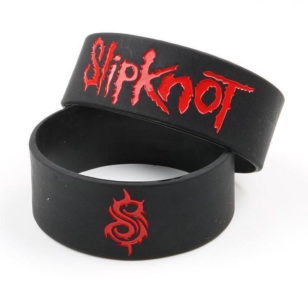 charm bracelets 1pcs silicone slipknot bracelet punk-rock unsexi wristband fashion men accessories, Golden;silver
charm bracelets 1pcs silicone slipknot bracelet punk-rock unsexi wristband fashion men accessories, Golden;silver