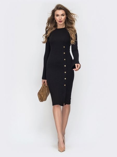spring and autumn new style button front slit slim long sleeve dress, Black;gray
spring and autumn new style button front slit slim long sleeve dress, Black;gray