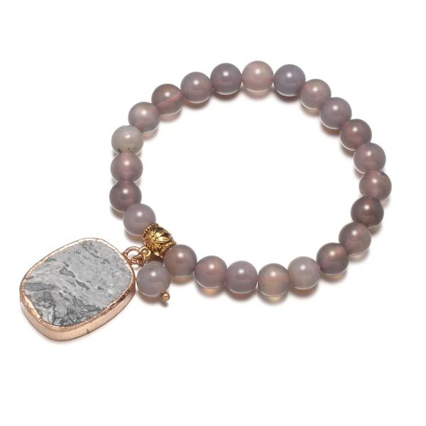 natural stone grey agates beads bracelets for women girl fashion geometric pendant charms bangle bracelet gift exquisite jewelry, Black
natural stone grey agates beads bracelets for women girl fashion geometric pendant charms bangle bracelet gift exquisite jewelry, Black
