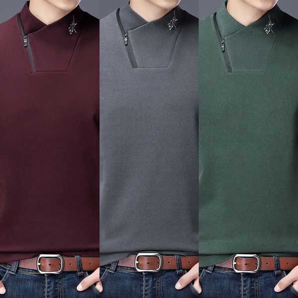 75jyz middle-aged and winter autumn and sweater men's long sleeve solid color double-sided velvet bottomed sweatersweater young shirt t, Blue
75jyz middle-aged and winter autumn and sweater men's long sleeve solid color double-sided velvet bottomed sweatersweater young shirt t, Blue