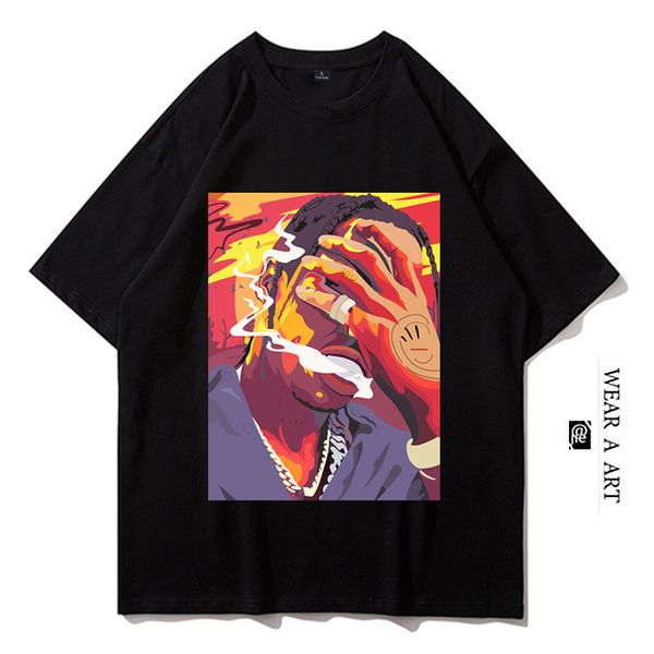 men hip-hop loose t-shirt fashion relaxed clothes man print tees boy t-shirt young streetwear trendy summer breathable casual simple new, White;black
men hip-hop loose t-shirt fashion relaxed clothes man print tees boy t-shirt young streetwear trendy summer breathable casual simple new, White;black
