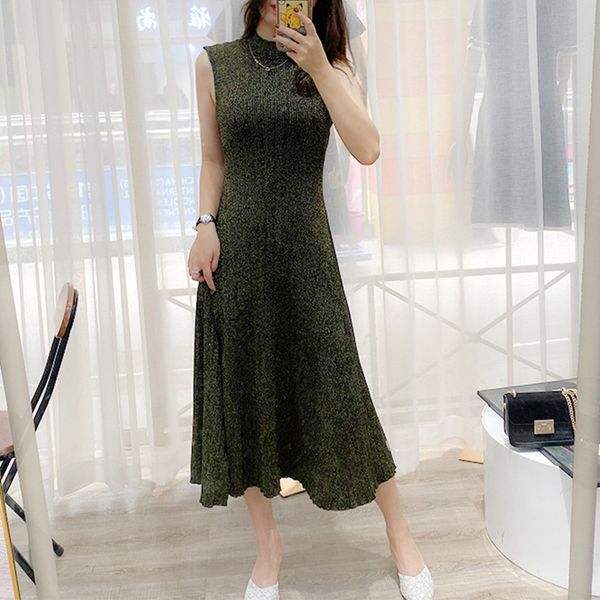 french 's autumn winter sleeveless fashion slim rib knit big skirt dress dress long round neck big swing skirt ykddb, Black;gray
french 's autumn winter sleeveless fashion slim rib knit big skirt dress dress long round neck big swing skirt ykddb, Black;gray