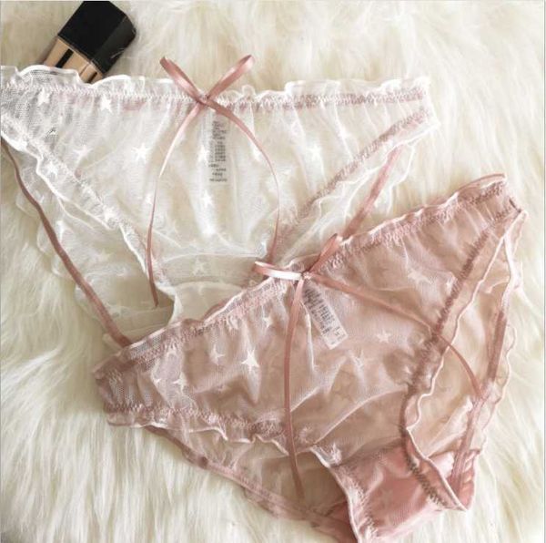 women's panties lace star micro-transparent briefs ladies tie with low waist underpants, Black;pink
women's panties lace star micro-transparent briefs ladies tie with low waist underpants, Black;pink