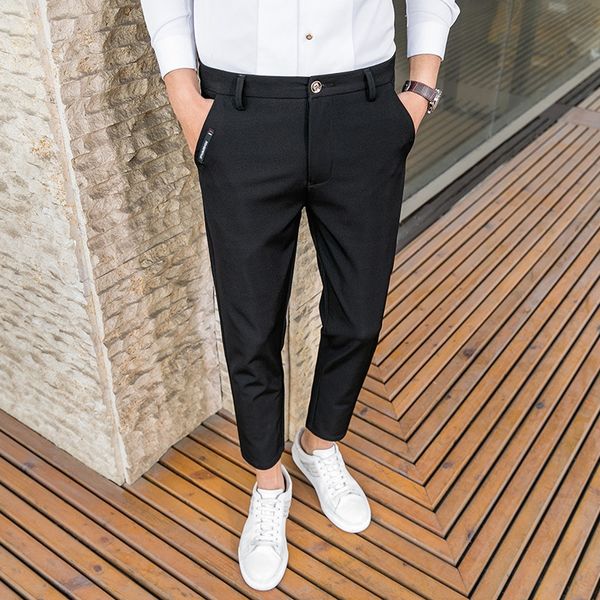 men's nine pants casual pantskorean fashion nine point trousers men's slim fit spring and summer slim legged suit loose casual pan, Blue
men's nine pants casual pantskorean fashion nine point trousers men's slim fit spring and summer slim legged suit loose casual pan, Blue