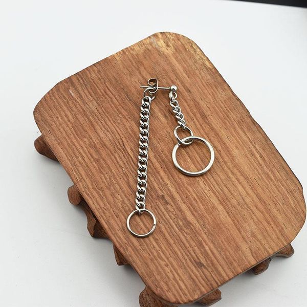 dangle & chandelier stainless steel circle asymmetric men and women earrings korean star celebrity inspired simple chain titanium earrings1, Silver
dangle & chandelier stainless steel circle asymmetric men and women earrings korean star celebrity inspired simple chain titanium earrings1, Silver