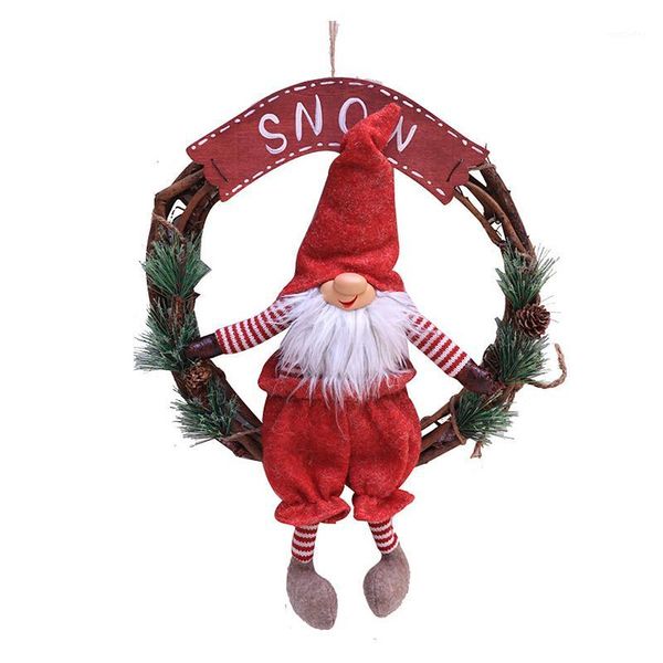 decorative flowers & wreaths 1 pcs santa christmas wreath,merry front door small decorations home decor1
decorative flowers & wreaths 1 pcs santa christmas wreath,merry front door small decorations home decor1