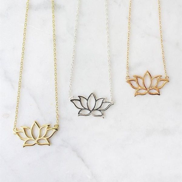 pendant necklaces minimalist lotus jewelry flower necklace women wedding gift stainless steel chain friendship bijoux femme, Silver
pendant necklaces minimalist lotus jewelry flower necklace women wedding gift stainless steel chain friendship bijoux femme, Silver