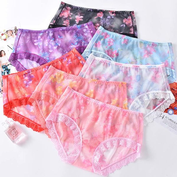 women's perspective panties girls printing under lady mesh breathable shorts low-waist lace briefs fashion underwear, Black;pink
women's perspective panties girls printing under lady mesh breathable shorts low-waist lace briefs fashion underwear, Black;pink