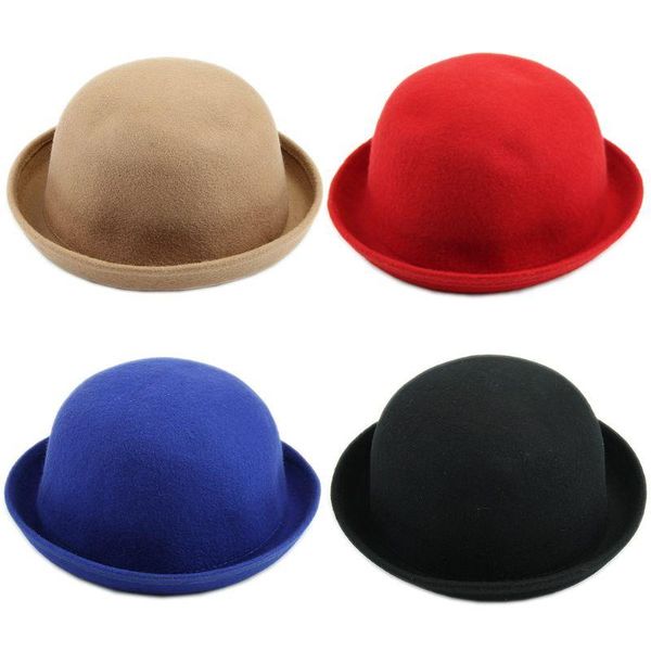 vintage ladies women men vintage wool bowler hat cap 62ke, Blue;gray
vintage ladies women men vintage wool bowler hat cap 62ke, Blue;gray