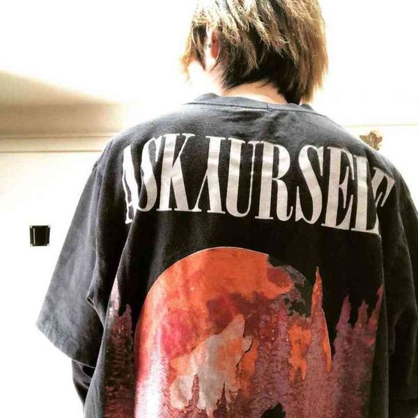 askyourelf 21ss blood moon and wolf print cato tees vintage t-shirts crop streetwear women's t-shirt for men, White;black
askyourelf 21ss blood moon and wolf print cato tees vintage t-shirts crop streetwear women's t-shirt for men, White;black