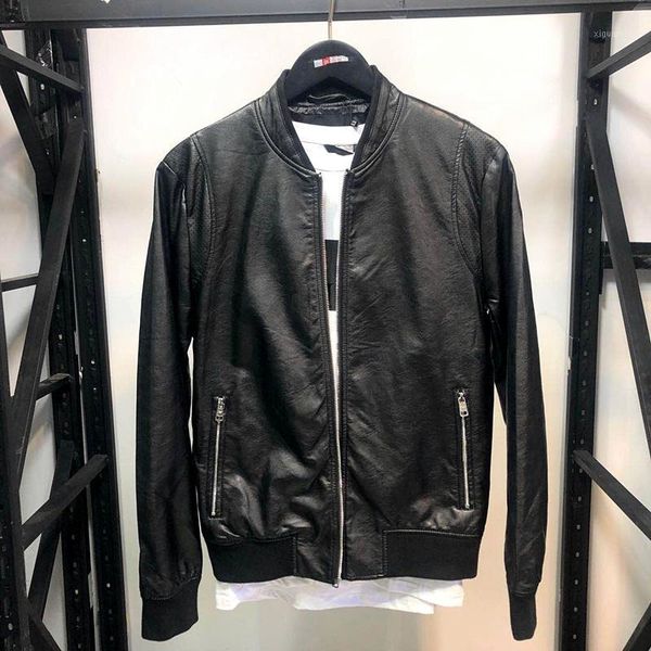 2020 new spring collar leather slim slim short black jacket1
2020 new spring collar leather slim slim short black jacket1