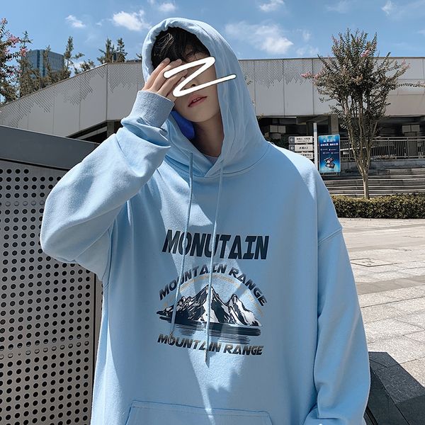 autumn 2020 new printed hooded sweater men's student couple loose large long sleeve coat
autumn 2020 new printed hooded sweater men's student couple loose large long sleeve coat