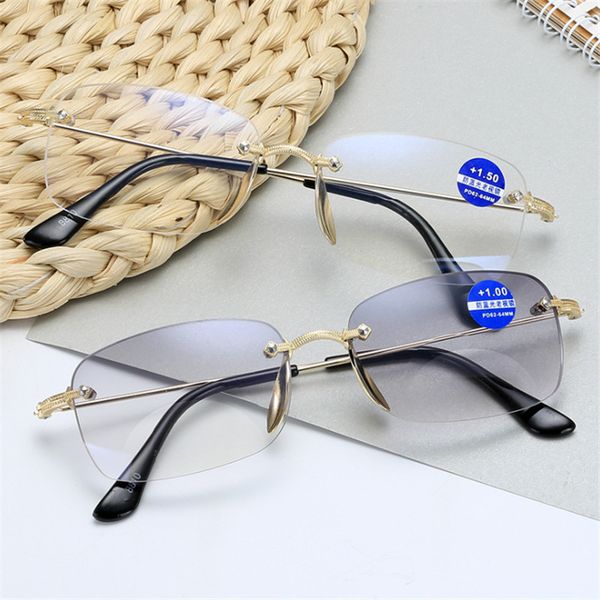 xojox anti-blue light reading women men frameless far near bifocal presbyopia glasses +1.0 1.5 2.0 2.5 3.0 3.5 4.0, Silver
xojox anti-blue light reading women men frameless far near bifocal presbyopia glasses +1.0 1.5 2.0 2.5 3.0 3.5 4.0, Silver