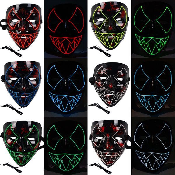 costume accessories neon stitches led mask wire light up costume scary mask halloween decor party cosplay props, Silver
costume accessories neon stitches led mask wire light up costume scary mask halloween decor party cosplay props, Silver