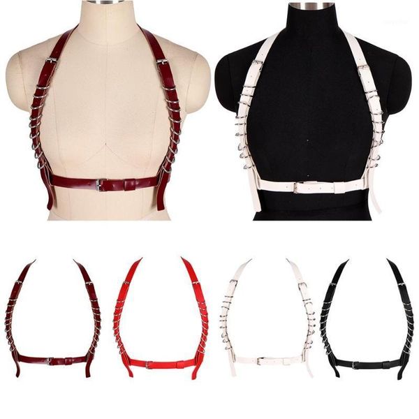 goth leather suspender body harness belt cage waist ring shoulder strap adjustable party rave night fashion lingerie bra1, Black;white
goth leather suspender body harness belt cage waist ring shoulder strap adjustable party rave night fashion lingerie bra1, Black;white