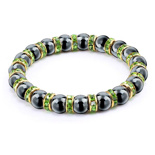 new fashion colorful rhinestone hematite stone natural beaded jewery & hip hop beads blance bracelets jewelry for men women gift, Black 
new fashion colorful rhinestone hematite stone natural beaded jewery & hip hop beads blance bracelets jewelry for men women gift, Black