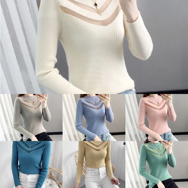 2020 women's autumn and winter new lace sweater with tight fit and underlay pullover underwear pullover hollow out medium sleeve sweate, White;black
2020 women's autumn and winter new lace sweater with tight fit and underlay pullover underwear pullover hollow out medium sleeve sweate, White;black