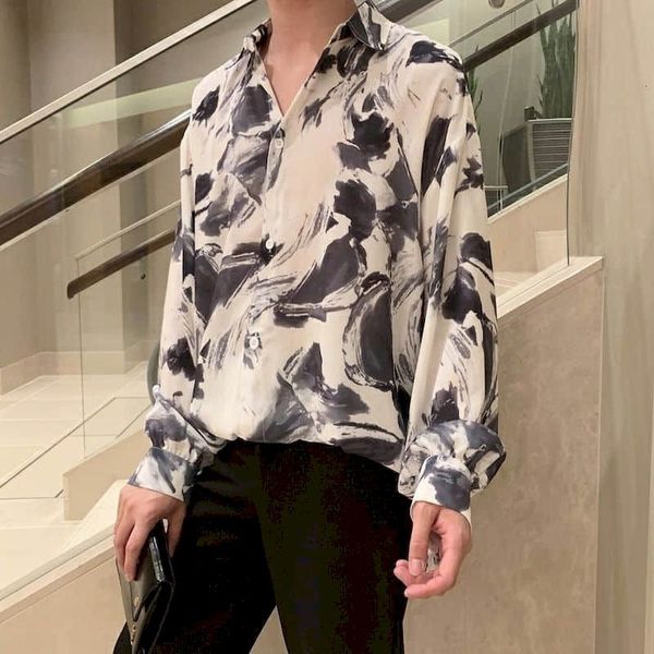 2021 new black white oversized shirts women blouses men ink tie-dye men's long-sleeved summer thin loose design temperament shirt rlrr
2021 new black white oversized shirts women blouses men ink tie-dye men's long-sleeved summer thin loose design temperament shirt rlrr