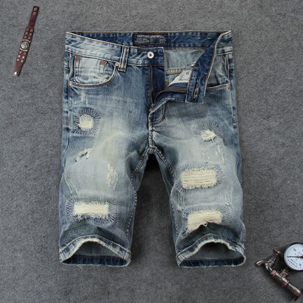 2021 new summer fashion men's breeches ripped high-quality men denim shorts marks youth street beach jeans o0bp, Blue
2021 new summer fashion men's breeches ripped high-quality men denim shorts marks youth street beach jeans o0bp, Blue