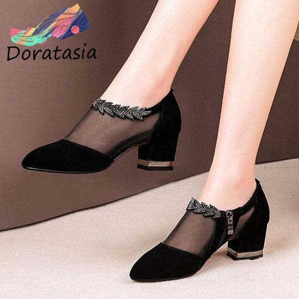 doratasia office women zipper rhinestone flock shoes round head pumps women comfy high heels spring summer pumps, Black
doratasia office women zipper rhinestone flock shoes round head pumps women comfy high heels spring summer pumps, Black