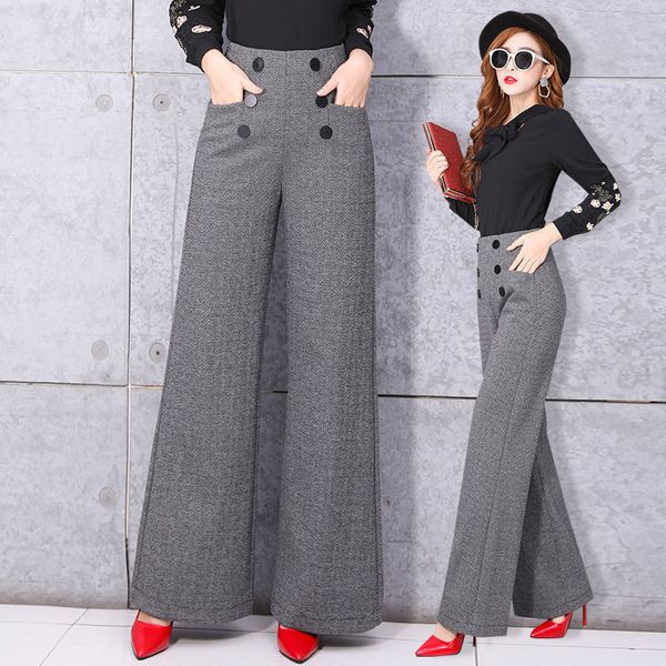 black 2020 formal workwear straight waistband trousers high spring long leg for women's pants ajdj, Black;white
black 2020 formal workwear straight waistband trousers high spring long leg for women's pants ajdj, Black;white