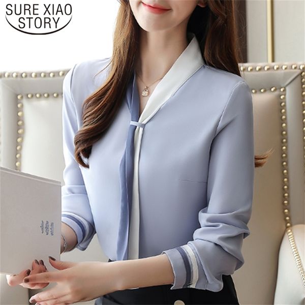 solid loose women and blouse vintage long sleeve chiffon blusas mujer de moda elegant autumn clothing lj200812, White
solid loose women and blouse vintage long sleeve chiffon blusas mujer de moda elegant autumn clothing lj200812, White