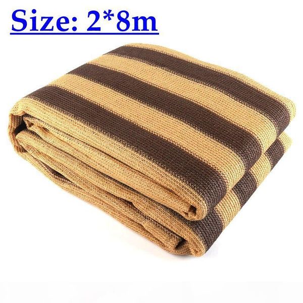 2x8m anti-uv brown yellow stripe sun shade net bonsai flowers protection cover sun shelter home garden shading nets
2x8m anti-uv brown yellow stripe sun shade net bonsai flowers protection cover sun shelter home garden shading nets