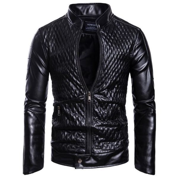 europe/us size men leather jacket 2020 habitat spring classic motorcycle leather jacket design pu biker male outerwear, Black
europe/us size men leather jacket 2020 habitat spring classic motorcycle leather jacket design pu biker male outerwear, Black