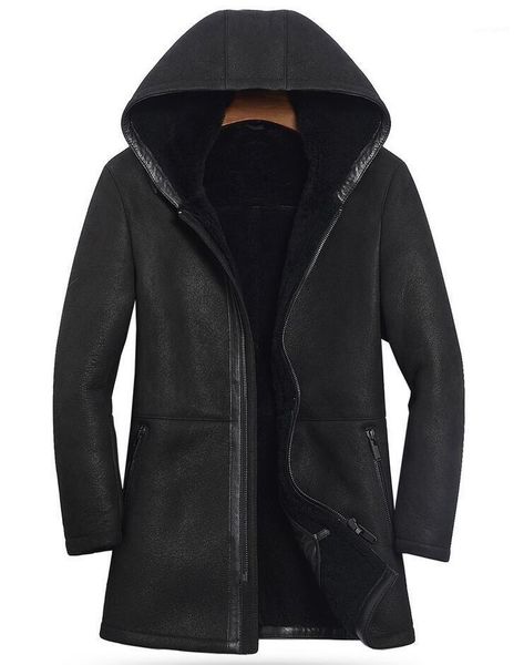 2018 new mens thick genuine leather jackets fur one sheepskin male hooded leather jacket roll color black real coat1
2018 new mens thick genuine leather jackets fur one sheepskin male hooded leather jacket roll color black real coat1