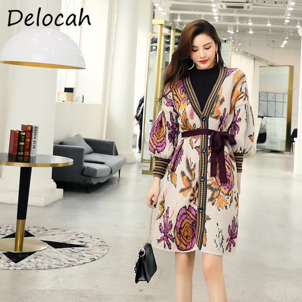 delocah women autumn fashion designer long coat lantern sleeve single breasted bow sashes floral print ladies cardigan coat1, Black
delocah women autumn fashion designer long coat lantern sleeve single breasted bow sashes floral print ladies cardigan coat1, Black