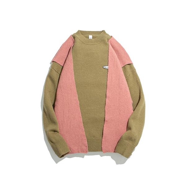 harajuku color block wool autumn sweater men and women streetwear pullover oversize sweaters outwear hip hop, White;black
harajuku color block wool autumn sweater men and women streetwear pullover oversize sweaters outwear hip hop, White;black