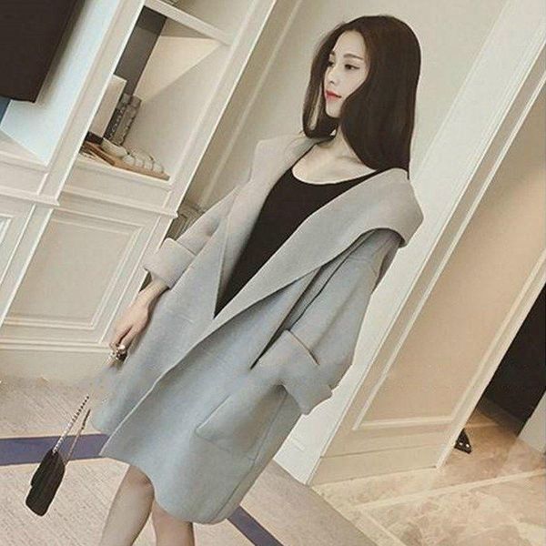 women's wool & blends autumn winter coat women loose lapel casual long sleeve warm cashmere solid color comfortable and breathable styl, Black
women's wool & blends autumn winter coat women loose lapel casual long sleeve warm cashmere solid color comfortable and breathable styl, Black