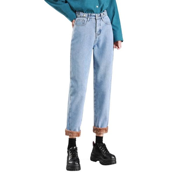 women's jeans 2021 winter thicken harem pants fashion women high waist fleeces denim trousers plus size solid warm jean pant p9562, Blue
women's jeans 2021 winter thicken harem pants fashion women high waist fleeces denim trousers plus size solid warm jean pant p9562, Blue