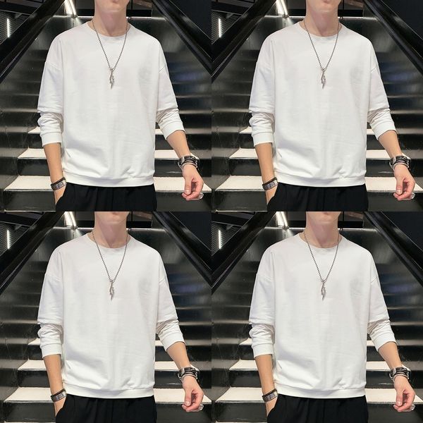 280g pure cotton pure color couple's sweater for men's spring and pullover autumn wear bottoming shirt and versatile round neck pu, Black
280g pure cotton pure color couple's sweater for men's spring and pullover autumn wear bottoming shirt and versatile round neck pu, Black