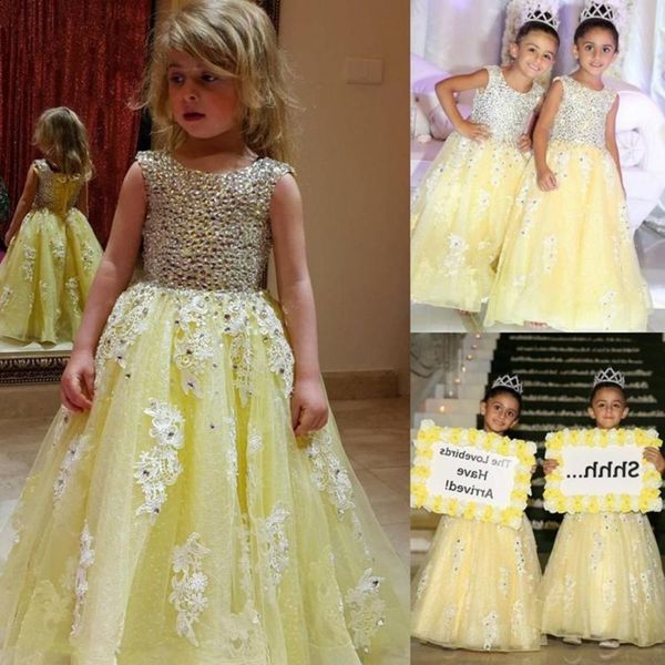 girl's dresses scoop crystal applique flower girls tulle pageant kids gowns first communion wears for wedding, Red;yellow
girl's dresses scoop crystal applique flower girls tulle pageant kids gowns first communion wears for wedding, Red;yellow