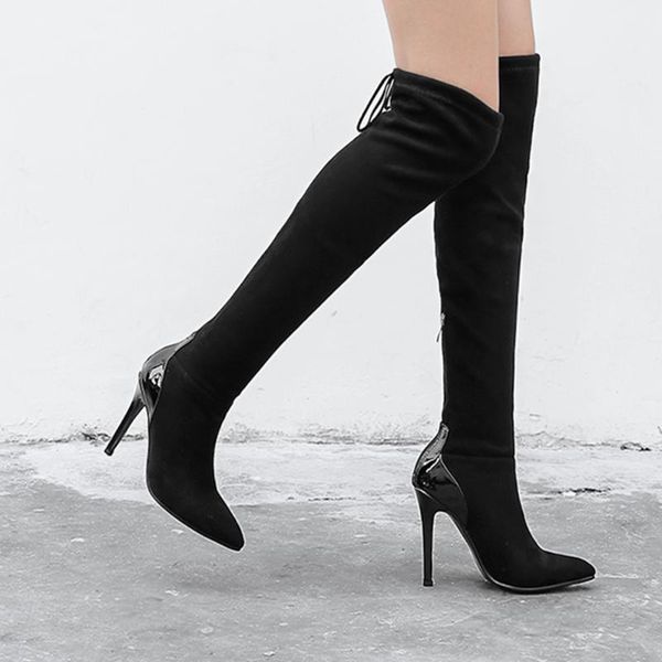 boots bescone pointed toe ladies knee-high fashion handmade black zipper thin heel shoes women basic suede bm341
boots bescone pointed toe ladies knee-high fashion handmade black zipper thin heel shoes women basic suede bm341