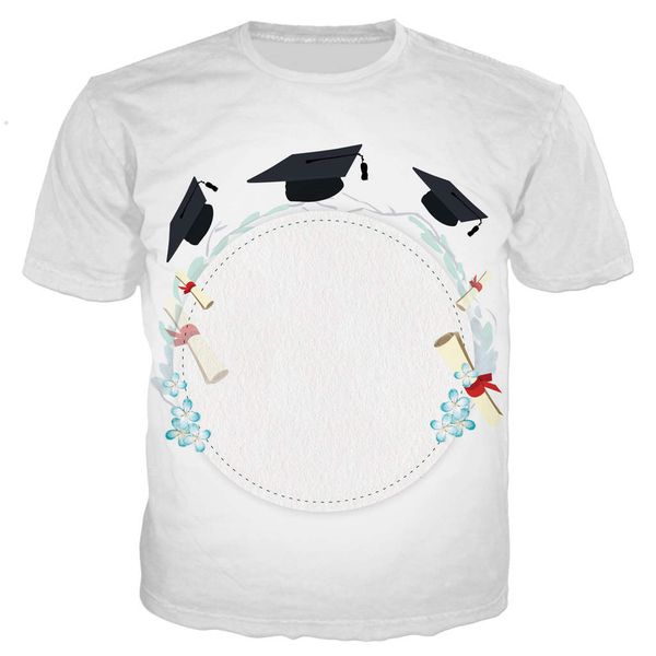 new cool graduation ideas 3d print shirts oversized harajuku plus size men clothing