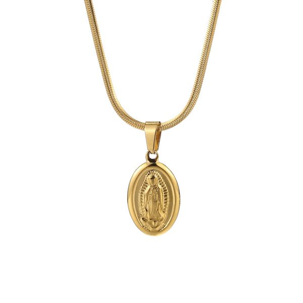 fashion charm 18k gold mens women necklace virgin mary pendant necklaces hip hop jewelry stainless steel chain designer necklace for men, Silver
fashion charm 18k gold mens women necklace virgin mary pendant necklaces hip hop jewelry stainless steel chain designer necklace for men, Silver