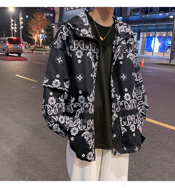 2021 new spring with hoodie hoodies net versatile celebrity printed long-sleeve tide loose big men's coat charters oj10, Black
2021 new spring with hoodie hoodies net versatile celebrity printed long-sleeve tide loose big men's coat charters oj10, Black