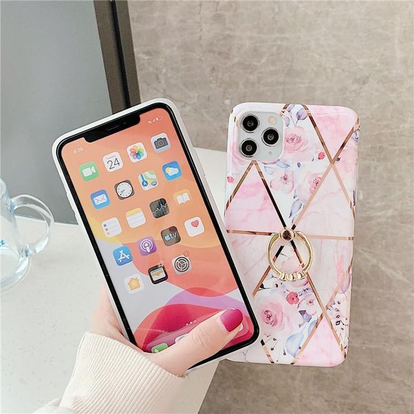 flykylin кольцо стенд цветочный чехол для iphone 11 pro max 6 6s 7 8 плюс xs max xr x задняя крышка imd bbygrl packing2010