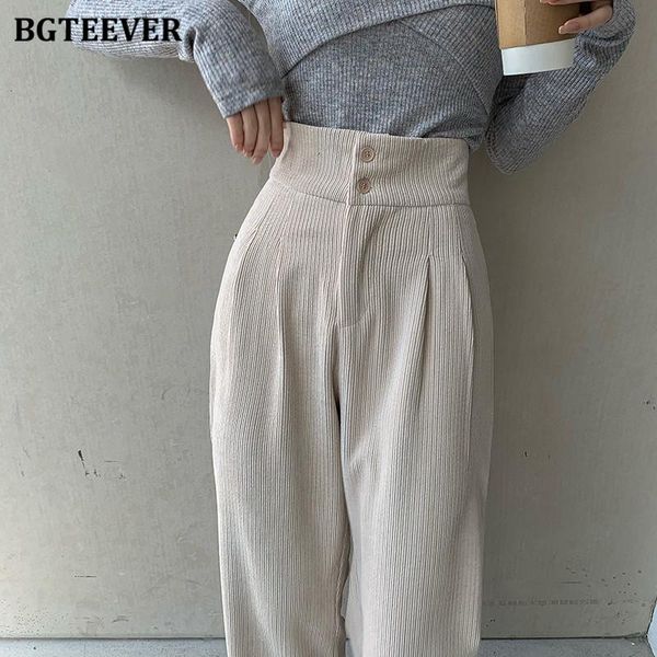 women's pants & capris bgteever fashion women corduroy long pant high waist double button loose female straight leg trousers casual pan, Black;white
women's pants & capris bgteever fashion women corduroy long pant high waist double button loose female straight leg trousers casual pan, Black;white