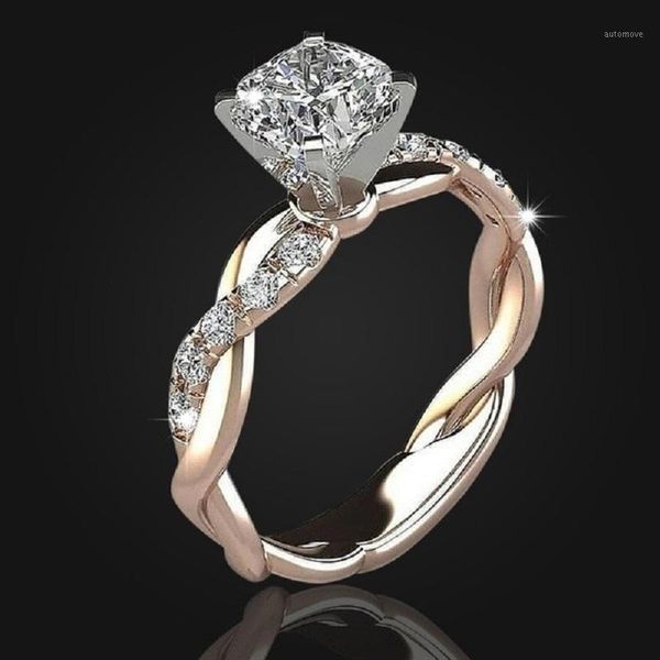 rose gold color twist classical cubic zircon wedding engagement rings for women austrian crystal elegant anniversary ring1, Slivery;golden
rose gold color twist classical cubic zircon wedding engagement rings for women austrian crystal elegant anniversary ring1, Slivery;golden