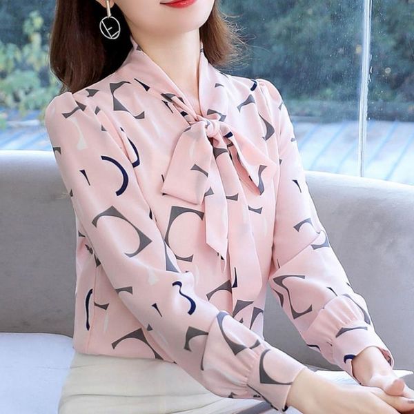 women's spring autumn style chiffon blouses shirt women's bow v-neck print casual loose dd9056, White
women's spring autumn style chiffon blouses shirt women's bow v-neck print casual loose dd9056, White