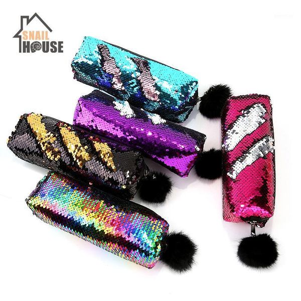 snailhouse 16 color hair ball sequins pencil bag student girl cute cosmetic children coin purse gift1 storage bags
snailhouse 16 color hair ball sequins pencil bag student girl cute cosmetic children coin purse gift1 storage bags